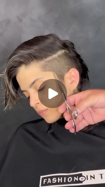 Half Head Shaved Hairstyles, Undercut Women’s Hair, Pixie Haircut 2024, Styling Short Hair Pixie Tutorials, Shaved Pixie Cut Edgy, Pixie Undercut Hair, Pixie Buzz Cut, Shaved Sides Pixie, Pixie Cut Shaved Sides