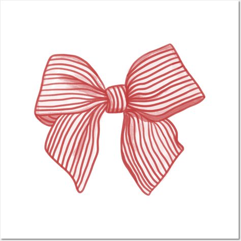 Aesthetic Striped Red Bow -- Choose from our vast selection of art prints and posters to match with your desired size to make the perfect print or poster. Pick your favorite: Movies, TV Shows, Art, and so much more! Available in mini, small, medium, large, and extra-large depending on the design. For men, women, and children. Perfect for decoration. Zb Wallpaper, Red Bow Aesthetic, Red Aesthetic Widget, Red Bow Iphone Wallpaper, Bow Art Print, Red Coquette Wall Prints, Bow Poster Print, Matching Posters, Coquette Bow Painting