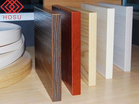 MDF PVC solid color & wood grain edge banding #solidcoloredgebanding #woodgrainedgebanding Plywood Kitchen, Plywood Board, Gypsum Board, Edge Banding, Wooden Furniture, Particle Board, Kitchen Furniture, Plywood, Wood Grain