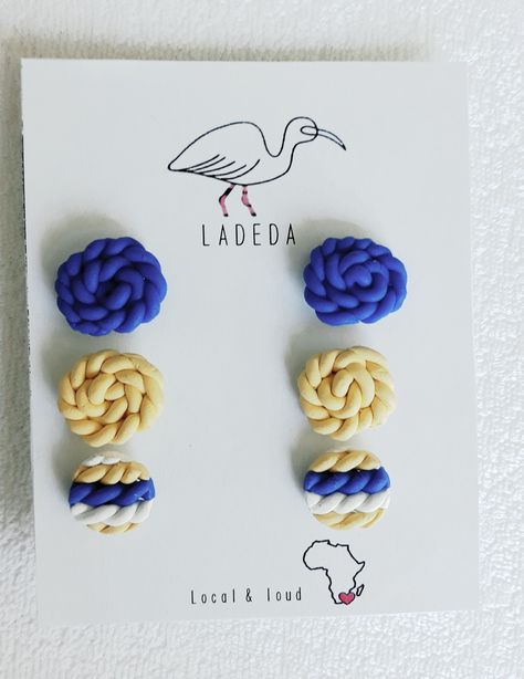 Twisted Polymer Clay Earrings, Twisted Earrings, Clay Material, Clay Stuff, Earring Designs, Polymer Clay Projects, Polymer Clay Crafts, Clay Projects, Designer Earrings