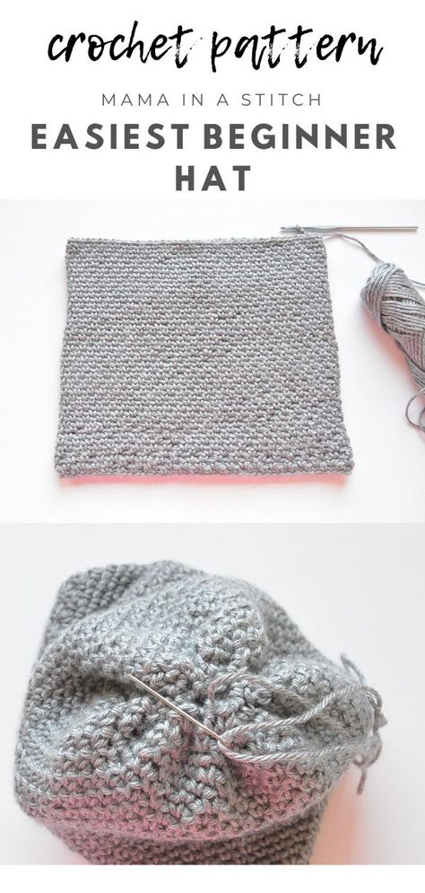 This is so easy to crochet and it's created by making a basic tube! I love the look of the stitching and it looks super comfy. Free pattern and pictures to help you along. Crochet Tube Hat Free Pattern, Crochet Tube, Loom Crochet, Crochet Ornament Patterns, Crochet Baby Sweater, Baby Frock Pattern, Crochet Knit Hat, Crochet Ornaments, Hat Patterns