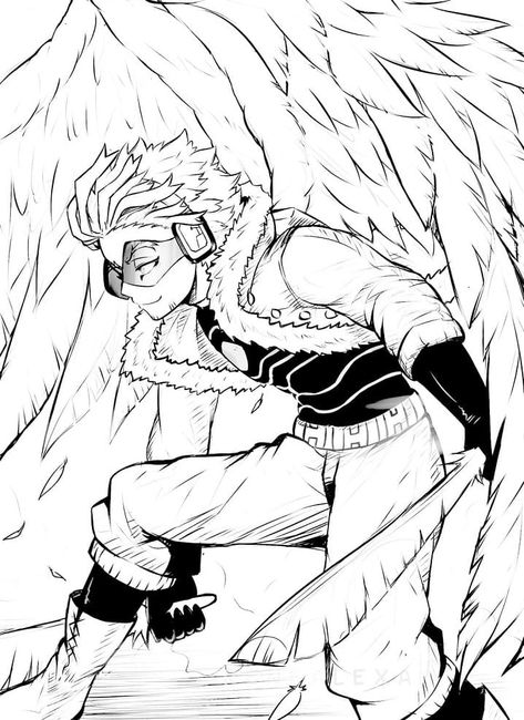 My Hero Academia Coloring Pages, Anime Printables, Coloring Pages Printable, Free Printable Coloring Pages, Hawks, Colouring Pages, My Hero, Printable Coloring Pages, Top Trends