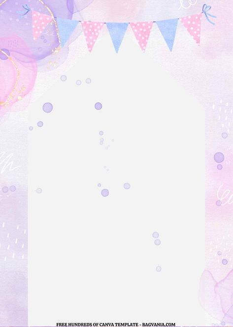 Purple Party Invitations, Birthday Invitations Purple, Birthday Invitation Template Free Editable, Rosie Birthday, Canva Templates Free, Birthday Invitation Background, Purple Birthday Invitations, Lavender Theme, Pink And Purple Background