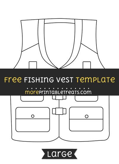 Free Fishing Vest Template - Large Vest Template, Fishing Birthday Cards, Flower Wall Hanging Decor, Room Hanging Decor, Diy Paper Wall Hanging, Cards For Men, Wall Hanging Ideas, Fishing Cards, Flower Wall Hanging