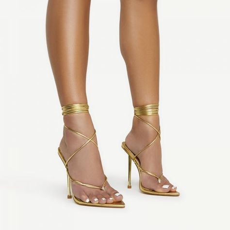 Ego Shoes, Gladiator Heels, Heels High, Gold Shoes, Strap Pumps, Stiletto Sandals, Fashion Sandals, Women Sandals, High Heel Boots