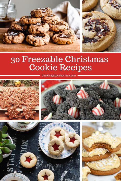 Freezable Christmas Cookies Recipes, Freezer Friendly Christmas Baking, Freezer Friendly Christmas Cookies, Freeze Ahead Christmas Cookies, Christmas Baking Freezable, Christmas Treats That Freeze Well, Freezable Baked Goods, Christmas Cookies Freezable, Christmas Cookies That Can Be Frozen