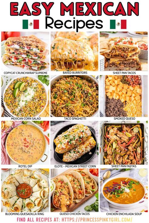 Mexican Dinner Ideas Easy Quick, Spanish Meal Ideas, Food Cravings Dinner Easy, Soft Mexican Food, Popular Mexican Dishes, Mexican Inspired Recipes, Mexican Fall Recipes, Easy Mexican Dishes Authentic, Mexican Meal Ideas