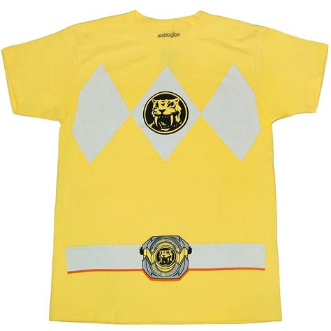 Power Rangers Yellow Ranger, Power Rangers Yellow, Power Rangers Shirt, Power Rangers T Shirt, Superhero Shirts, St Louis Blues Hockey, Yellow Ranger, Yellow Costume, Superhero Shirt