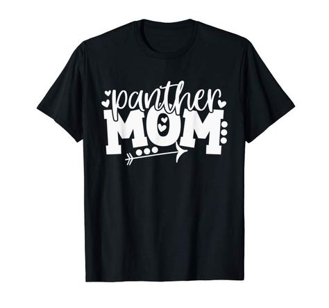 Amazon.com: Panther Mom School Sports Fan Team Spirit Arrow T-Shirt: Clothing Panther Pride, Panther Shirts, Watching Football, Compression T Shirt, School Spirit Shirts, Spirit Shirts, Hockey Mom, Sports Mom, Coffee Shirts