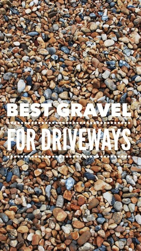 Ribbon Driveway Gravel, Best Gravel For Patio, Best Gravel For Driveway, Gravel Driveway Landscaping, Pebble Driveway, Potato Barrel, Gravel Driveways, Gravel Drive, Driveway Edging