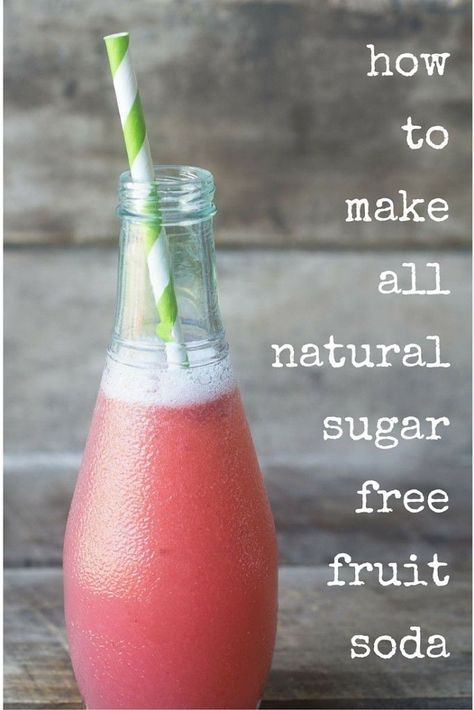 French Soda, Soda Replacement, Soda Stream Recipes, Natural Soda, Fruit Soda, Sugar Free Fruits, Healthy Soda, Soda Syrup, Homemade Soda