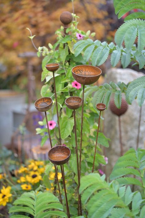 MrsFoxsGarden - Etsy Canada Rain Catcher, Garden Cottage, Garden Spaces, Garden Decoration, Dream Garden, Garden Planning, The Flowers, Garden And Yard, Backyard Garden