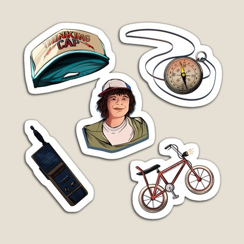 Dusty Bun, Dustin Henderson, Thinking Cap, Stranger Things Dustin, Race Bike, Walkie Talkies, Bmx Bike, Base Ball, Art Programs