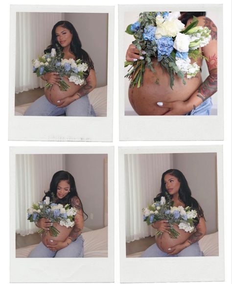 #maternity #pregnancyphotography Maternity Pictures Flowers Jeans, At Home Maternity Pictures Diy, Pregnant Birthday Photoshoot, Fun Pregnancy Photos, Denim Pregnancy Photoshoot, Arnell Armon, Announcing Pregnancy, Maternity Picture Outfits, Baby Bump Photoshoot