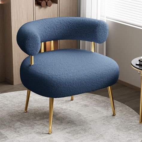 Amazon.com: SEYNAR Mid Century Sherpa Boucle Accent Chair, Round Upholstered Barrel Arm Chair for Small Spaces, Fluffy Side Corner Sofa Chair for Living Room, Bedroom, Vanity, Office, Reading Nook(Orange) : Home & Kitchen Office Reading Nook, Reading Nook Chair, Boucle Accent Chair, Corner Sofa And Chair, Blue Accent Chairs, Waiting Room Chairs, Fireside Chairs, Upholstered Bedroom, Studio Chairs