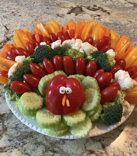 Turkey Veggie Platter, Thanksgiving Veggie Tray, Thanksgiving Veggies, Veggie Platter, Cool Aunt, Veggie Tray, Air Fryer, Appetizer, Sign Up