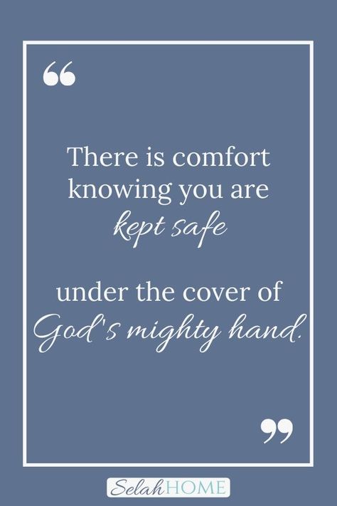 This world can feel scary and overwhelming. But we can take comfort knowing God's protection is powerful enough to cover us--our children, families, country, and world. We can be thankful that we're always under God's protection. #Godsprotectionmyfamily #Godsprotectionmychildren Thankful For Gods Protection, God Protects Me Quotes, God’s Protection Quotes, Gods Protection Quotes Scriptures, Quotes For Protection, God Protect My Family, God Protection Quotes, Gods Protection Quotes, Gods Protection