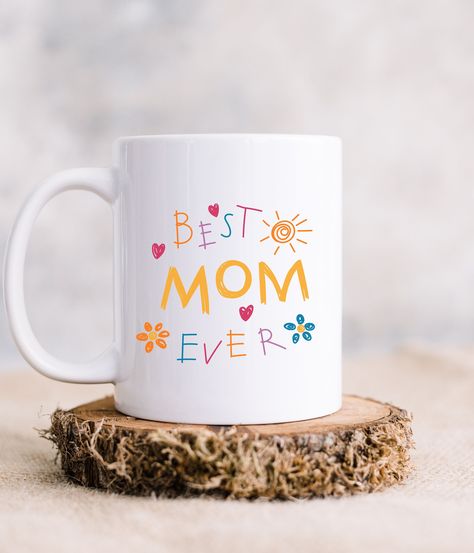 Best Mom Ever Mug, Mother's Day Coffee Cup, Gift for Mama, New Mom's Present, Mommy Mug, Mom Birthday, Gifts for Mom, Colorful Mom Cup by IMugYa on Etsy Mom Birthday Gifts, Best Mom Ever, Presents For Mom, Daily Ritual, Mom Birthday, Best Mom, New Moms, Coffee Cup, Bpa Free