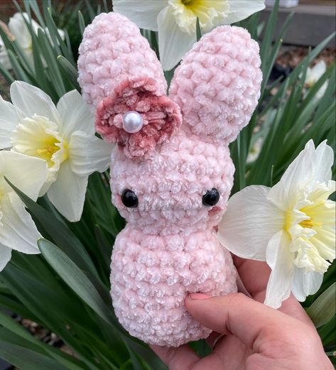 Peep Pattern, Crochet Peeps, Peep Marshmallow, Crochet Peep, Peep Bunny, Bunny Tutorial, Pattern Board, Marshmallow Bunny, Daisy Crochet