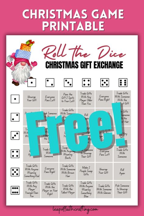 dice games for christmas party printable Xmas Games With Dice, Christmas Dice Game Gift Exchange Free, Christmas Gift Exchange Dice Game Printable, Christmas Gift Exchange Games Free Printable, Dice Party Games, Christmas Dice Gift Exchange, Christmas Ornament Exchange Game, Dice Gift Exchange Game Printable, Christmas Dice Game Gift Exchange Free Printable