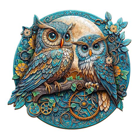 New Arrivals Wooden Jigsaw Puzzles & Family Games Funny Puzzles, Two Owls, Best Jigsaw, Hard Puzzles, Types Of Magic, Puzzles For Adults, Animal Puzzle, Wooden Jigsaw Puzzles, Wood Puzzles