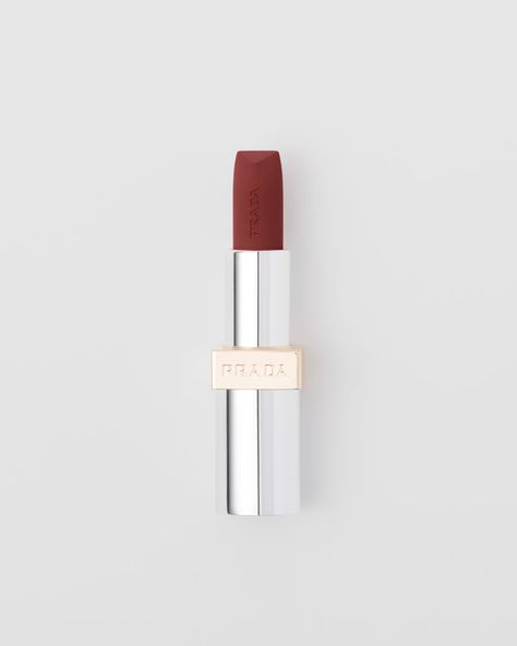 B03 - Mahogany Prada Monochrome Hyper Matte Lipstick - B03 - Mahogany | PRADA Prada Lipstick, Porcelain Candle, Mens Travel Bag, Beauty Lipstick, Color Depth, Tableware Collection, Silver Jewelry Fashion, Fine Jewelry Collection, Travel Jewelry