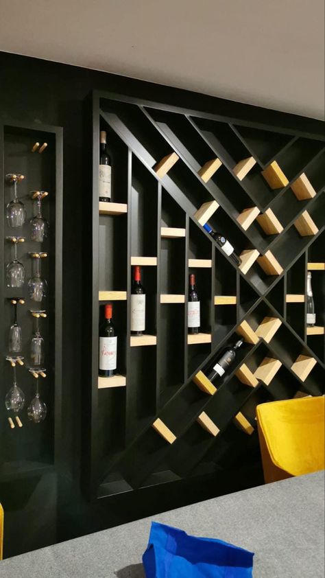 Bar Room Designs For Home, Bar Alcohol Display, Bar Room Design, Wine Tasting Room, Welcome To My House, Wooden Wine Rack, Wine Wall, Wine Display, Kitchen Design Plans