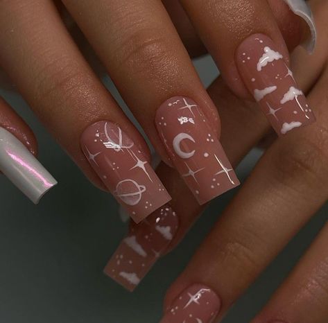 2023 Pink, Nails Gold, Gold Nail, Girly Acrylic Nails, Nails Square, Nails Blue, Nails Prom, Nails Red, Pink Prom