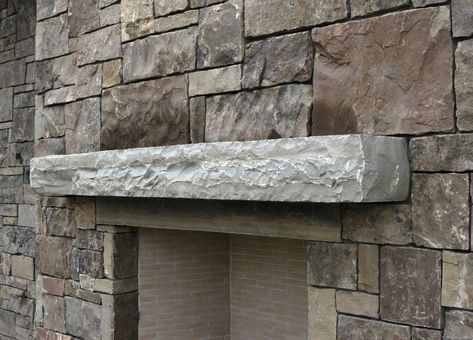 Stone Mantle Ideas, Outdoor Mantle Ideas, Stone Mantel Fireplace, Fireplace Stone Mantle, Stone Mantle Fireplace, Rock Mantle, Granite Mantle, Ledger Stone Fireplace, Backyard Fireplaces