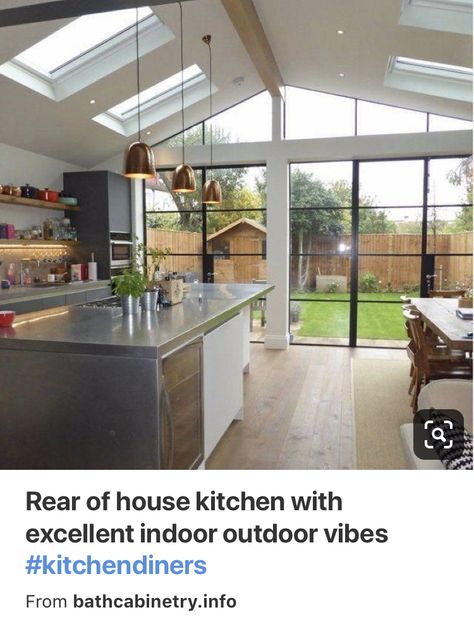 Extension Kitchen, Kitchen Diner Extension, Skylight Kitchen, House Extension Plans, Open Plan Kitchen Diner, Side Extension, Bungalow Renovation, Open Plan Kitchen Living Room, House Extension Design