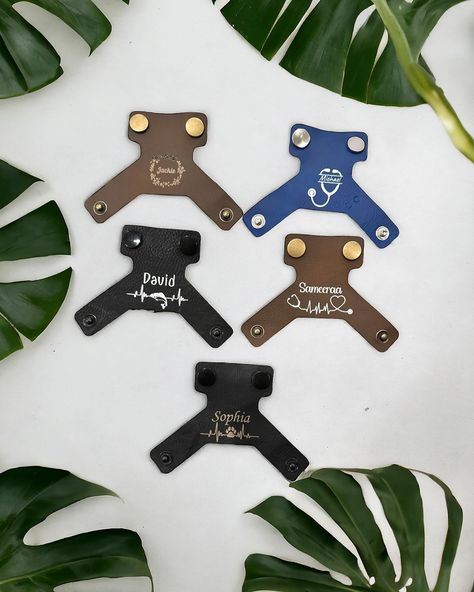 🌟 Elevate Your Medical Gear with Style! 🌟 Introducing our chic faux leather stethoscope name tags, designed to add a personal touch to your essential equipment. Available in 5 vibrant colors, these customizable tags are perfect for healthcare professionals looking to stand out. Say goodbye to generic accessories and hello to personalized flair! 💼💉 #MedicalStyle #PersonalizedAccessories #HealthcareEssentials Stethoscope Name Tag, Stethoscope Accessories, Diy Laser Cut, Stethoscope Tag, Big Ideas, Leather Projects, Personalized Accessories, Name Tags, Leather Items