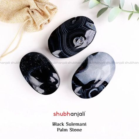 Pick a powerful palm stone to Meditate and manifest your deepest desires by holding these Palm Stones! Choose a Palm Stone from the ones mentioned below ⏬ ✅ Black Sulemani: Grounding, Protection, Banishes Negativity, Enhances Intuition, Stability, Spiritual Growth. ✅ Blue Kyanite: Communication, Balance, Inner Peace, Clarity, Psychic Abilities, Healing. ✅ Blue Moonstone: Emotional Balance, Intuition, Calming, Enhances Creativity, Feminine Energy, Connection to the Moon. ✅ Caribbean Calcite: ... Energy Connection, Caribbean Calcite, Palm Stones, Blue Moonstone, Emotional Balance, Blue Kyanite, Palm Stone, Psychic Abilities, Feminine Energy