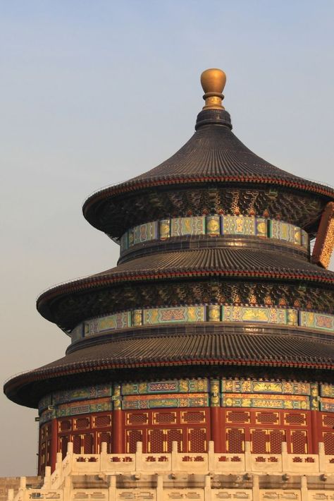 Hall of Prayer for Good Harvests, the main hall of the Temple of Heaven. The Temple Of Heaven, Temple Of Heaven, The Temple, Maine, Temple, Architecture, History