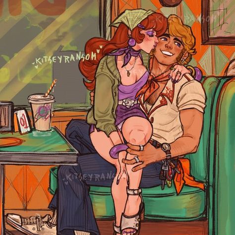 Daphne Fanart Scooby Doo, Scooby Doo Daphne Fanart, Fred Scooby Doo Fanart, Mystery Incorporated Fanart, Scooby Doo Poly, Scooby Doo Polycule, Daphne Scooby Doo Fanart, Shaggy Rogers Fanart, Fred Jones Fanart