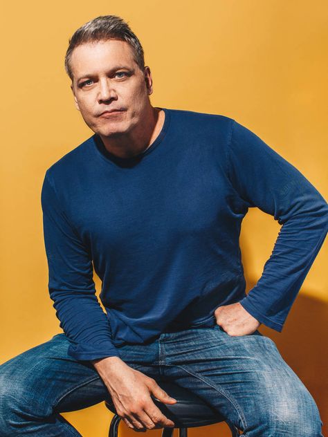 Holt Mccallany, Quentin Tarantino Movies, Manson Family, David Fincher, In Hollywood, Denim Button Up, Movie Tv, Button Up Shirts, Long Sleeve Tshirt Men