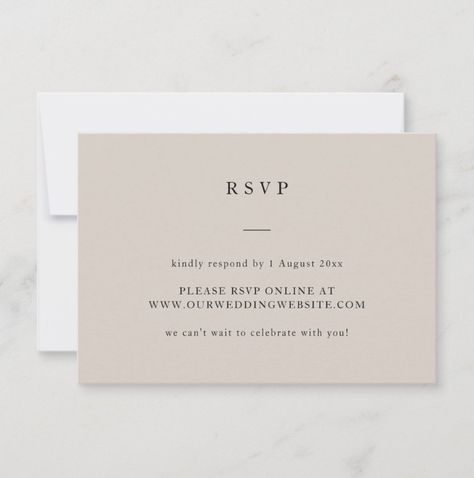 Wedding Invitation Rsvp Cards, Online Rsvp Wedding Card, Minimal Wedding Invitations, Wedding Rsvp Ideas, Rsvp Cards Wedding, Rsvp Online, Wedding Rsvp Cards, Wedding Stationery Design, Wedding Rsvp Card