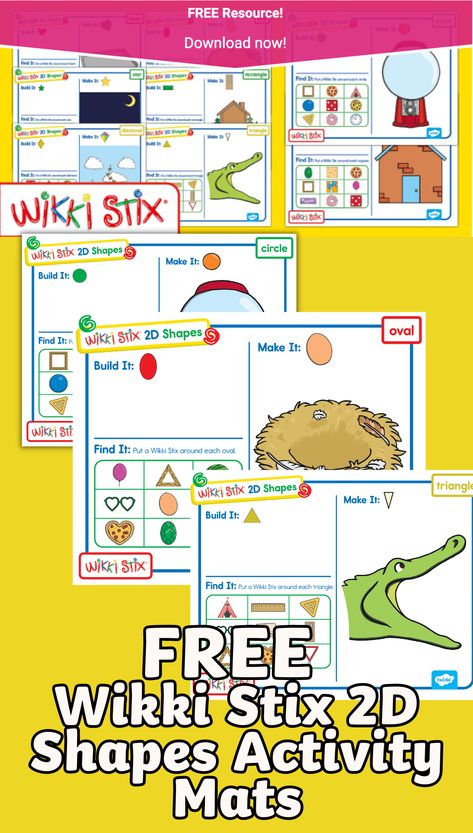 Children will love building shape recognition and fine motor skills using Wikki Stix and our colorful hands-on Wikki Stix 2D Shapes Activity Mats. Children will use Wikki Stix to Build It, Find It, and Make It on each of these eight shaped-themed mats. Wikki Sticks Activities, Wikki Stix Ideas Free Printable, Wikki Stix Printables Free, Wiki Sticks Activities Free Printable, Wikki Stix Ideas, 2d Shapes Activities, Shapes Activity, Makerspace Ideas, Car Activities