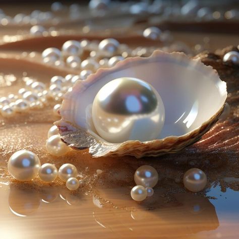 Photo pearl accessories collection in lu... | Premium Photo #Freepik #photo Poseidon Altar, Pearl Packaging, Pearl In Shell, Shell Pictures, Pearl Ideas, Pearl Images, Pearl Aesthetic, Jewelry Knowledge, Pearl Accessories