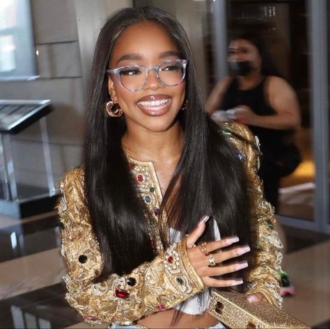 Marsai Martin Aesthetic, Marsia Martins, Marsai Martin Hairstyles, Baddie Collage, Marsai Martin Outfit, Marsai Martin, Best Human Hair Wigs, Straight Natural, Outfits 2000s