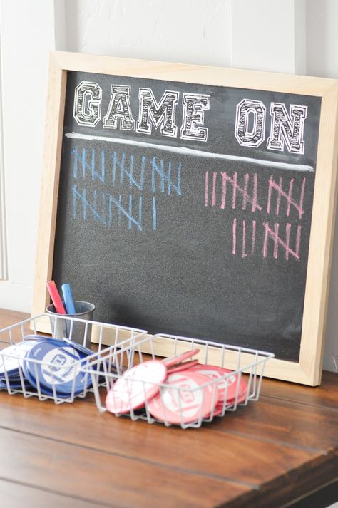 Kara's Party Ideas Team Blue vs. Team Pink Gender Reveal Party | Kara's Party Ideas Football Gender Reveal Party, Gender Reveal Activities, Baseball Gender Reveal, Football Gender Reveal, Pink Gender Reveal, Gender Reveal Party Food, Bos Baby, Simple Gender Reveal, Reveal Party Games