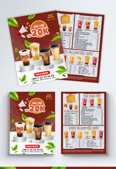 Milk Tea Fruit Advertisement Menu Flyer#pikbest##Templates Fruit Advertisement, Catering Menu Design, Drink Flyer, Menu Drink, Tea Poster, Menu Flyer, Food Flyer, Watermelon Fruit, Coffee Milk