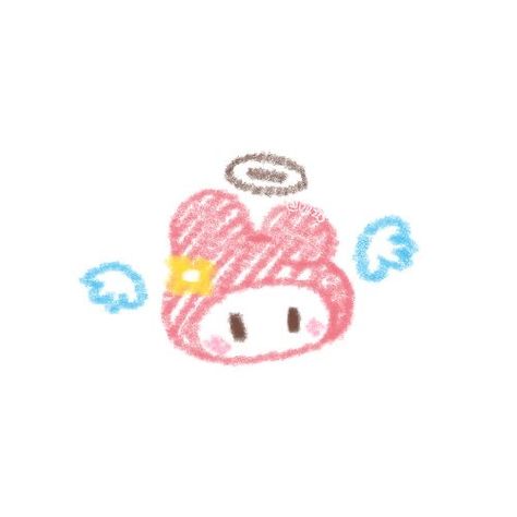 cute little drawing Sanrio Drawings Aesthetic, My Melody Doodle, Doodles Sanrio, My Melody Drawing, Sanrio Doodles, Png Doodles, Sanrio Drawings, Hello Kitty Characters, Kitty Drawing