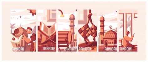 Ramadan Graphic Design, Ramadhan Greetings, Ramadhan Illustration, Ramadan Craft, Ramadan Illustration, Ramadan Design, About Ramadan, Ang Pao, Eid Card Designs