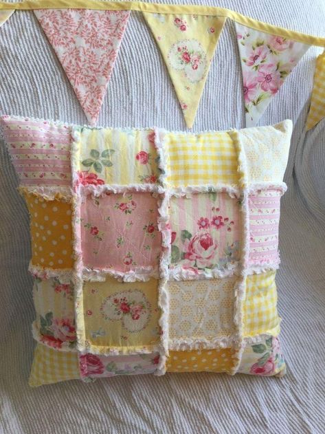 Patchwork Crafts, Room Yellow, Patchwork Throw, Bunny Pillow, Nursery Pillow, Shabby Chic Pillows, Bunny Nursery, Pillow Baby, Bantal Sofa