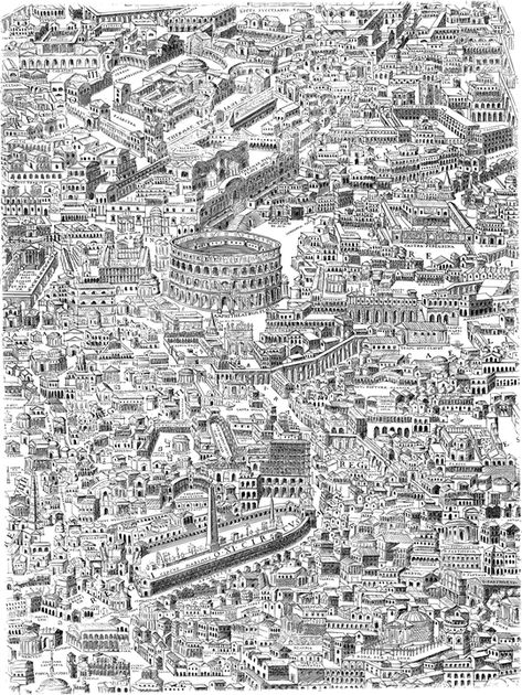 Rome City Map Line - Free vector graphic on Pixabay Ancient Rome Map, Rome City Map, City Map Drawing, Rome Map, Rome Art, Rome City, Roman City, Hand Drawn Map, Town Map