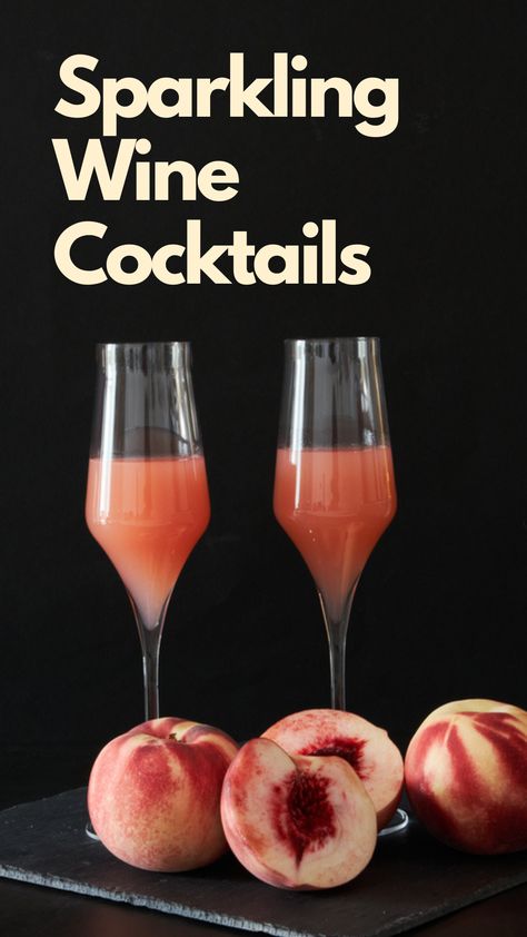 Sparkling Wine Cocktails Prosecco Drinks Easy, Prosecco Drinks, Best Sparkling Wine, Sparkling Wine Cocktails, Bellini Cocktail, Ginger Liqueur, Cocktails To Try, Popular Drinks, Fruity Drinks