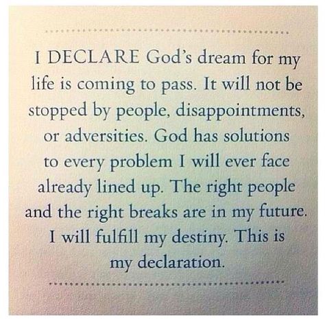 I Declare, All I Ever Wanted, Spiritual Inspiration, Verse Quotes, Faith In God, The Source, Trust God, Way Of Life, Faith Quotes