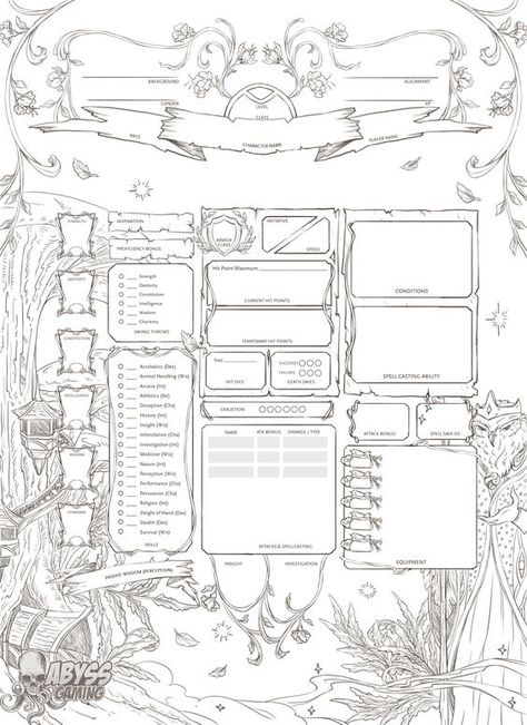 D&d Sheet, Dnd Character Sheet Template Free, Dnd Character Sheet Printable, Dnd Character Sheet Template, Rpg Character Sheet, Pathfinder Rpg Characters, Dnd Diy, Dnd Character Sheet, Character Sheet Template