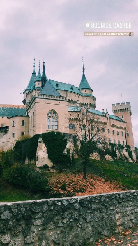 Bojnice Castle is a medieval castle in Bojnice, Slovakia Bojnice Castle, Insta Inspiration, Medieval Castle, Bratislava, Slovakia, Wedding Photoshoot, Insta Story, Castle, House Styles