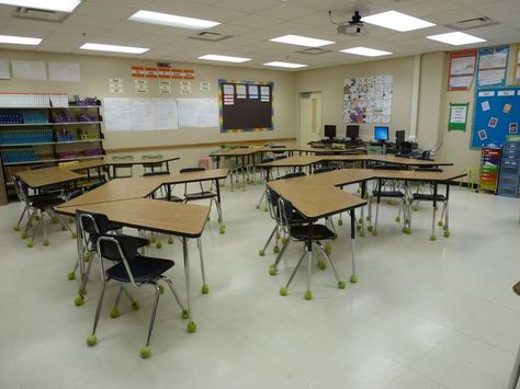 Image result for classroom configuration with long tables Classroom Table Arrangement, Classroom Configurations, Classroom Desk Arrangement, Trapezoid Table, School Desk Arrangements, Desk Arrangement, Classroom Seating Arrangements, Classroom Table, Desk Arrangements